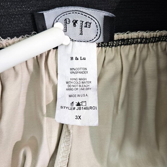 American Sz 3X Floral Rosette Appliqués Ecru Skirt Pockets Romantic Party Fairy - Picture 9 of 9